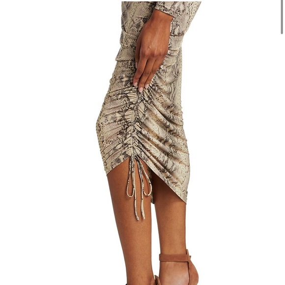 Jonathan Simkhai 
Lex Slinky Jersey Side Ruched Midi Dress, New with tags - Picture 6 of 7